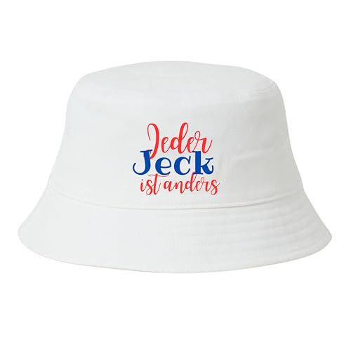 dalerno Jeder Jeck ist anders Hut – Witziger Fischerhut für Damen Herren Lustiger Karnevalshut Kostüm Perfektes Accessoire für Fasching Party Festivals Bequem & Stylisch Hut Karneval Fastnacht Helau von dalerno