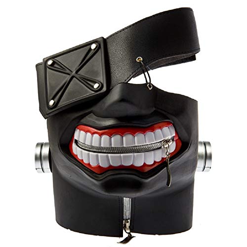 damdos Anime Masks Cosplay Props Tokyo Ghoul Kaneki Masks Ken Mask Cosplay Wig Adjustable Zipper Rubber Masks Halloween Props damdos Anime Masks Cosplay Props Tokyo Ghoul Kaneki Masks Ken Mask Cosplay Wig Adjustable Zipper Rubber Masks Halloween Props von damdos