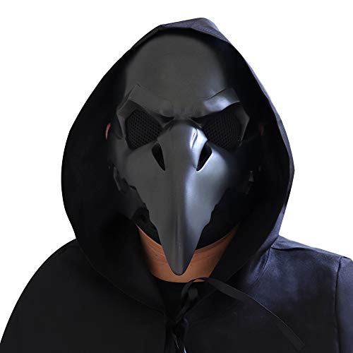 damdos Cosplay-Requisite, OW Crow Reaper Masks Nevermore Skin Plague Doctor Mask Ravens Reaper Birds Crow Punk Masks von damdos