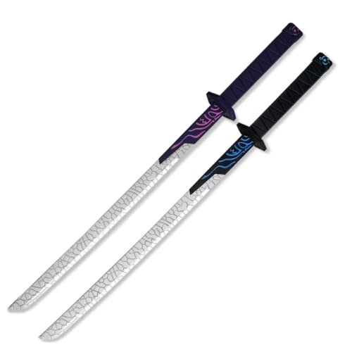 damdos Halloween Prop Assassins 567 Hitman Aqi Killer Seven Sword Scissor Cosplay Luminous Swords PU Foam Weapons Birthday Gifts(2Pcs/Set) von damdos