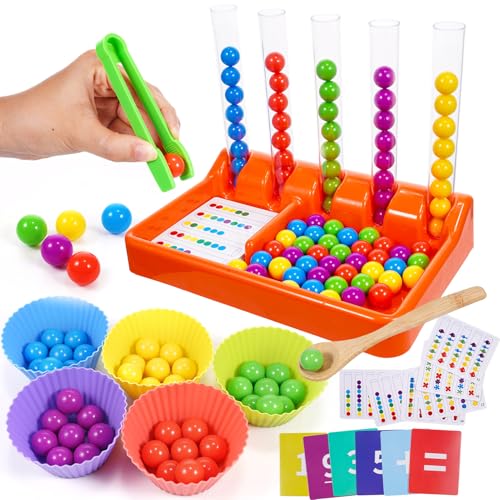dashfor Montessori Sensorik Spielzeug Alter 1-6, Zählen und Farbe Sortieren Spielzeug für Kleinkinder Spiele, Zählen Spielzeug für Kleinkind Lernspielzeug 2 3 4 5 Jahre dashfor Montessori Sensorik Spielzeug Alter 1-6, Zählen und Farbe Sortieren Spielzeug für Kleinkinder Spiele, Zählen Spielzeug für Kleinkind Lernspielzeug 2 3 4 5 Jahre von dashfor