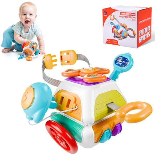 dashfor Montessori Spielzeug Baby Montessori Sensorisches Spielzeug ab 1 Jahr, Aktivitätswürfelspielzeug für Babys ab 1-3 Jahr, Motorikspielzeug ab 1 Jahr Frühes Spielzeug für Kleinkinder dashfor Montessori Spielzeug Baby Montessori Sensorisches Spielzeug ab 1 Jahr, Aktivitätswürfelspielzeug für Babys ab 1-3 Jahr, Motorikspielzeug ab 1 Jahr Frühes Spielzeug für Kleinkinder von dashfor