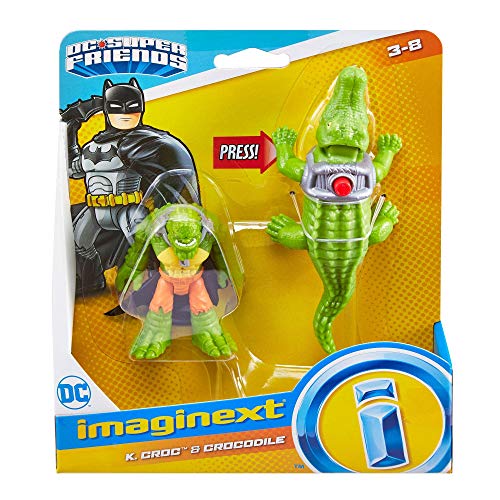 Mattel – GBL89 – Fisher-Price – Imaginext DC Super Friends – K. Croc & Crocodile von DC SUPER FRIENDS