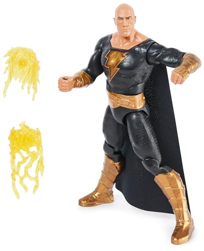 dc comics Black Adam | Black Adam Deluxe Figur direkt aus dem Film im Maßstab 30 cm mit Lichter, Geräusche und explosiver Faust, Sammelspielzeug für Kinder ab 3 Jahren von dc comics