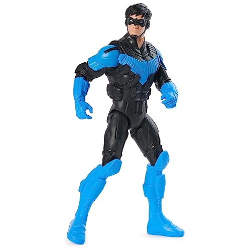 DC Comics, Actionfigur Nightwing Rüstung, Superheld-Spielzeug im Maßstab, Weltfigur Batman 30 cm, Superheld mit 11 Gelenkpunkten, Spiele für Jungen und Mädchen, ab 3 Jahren von DC Comics