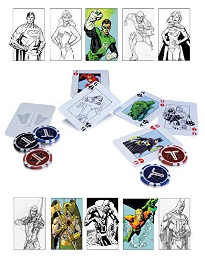 DC Comics Justice League Poker-Set von DC Collectibles