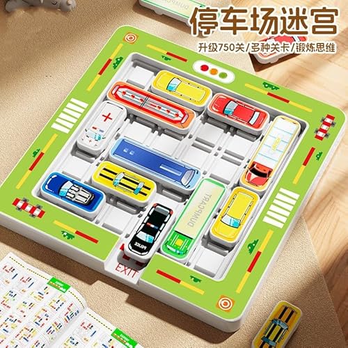 dcast-55SVEGNER Rush Hour Denken Logik Puzzle Spiele, Auto Spielzeug Brettspiele Familienspiel, Traffic Jam Logic Toy for Travel, Rush Hour Brettspiele Familienspiel 750, Rush Hour Spiel ab 8 Jahren von dcas