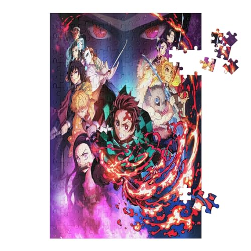 Dämonentöter-Anime-Figuren，Puzzle 1000 Teile für Erwachsene, Klassische Puzzle Teenager Jungen Mädchen Puzzle Puzzles Spiele Pädagogisches Geschenk Home Decor（50x70cm）-350 von dcobs