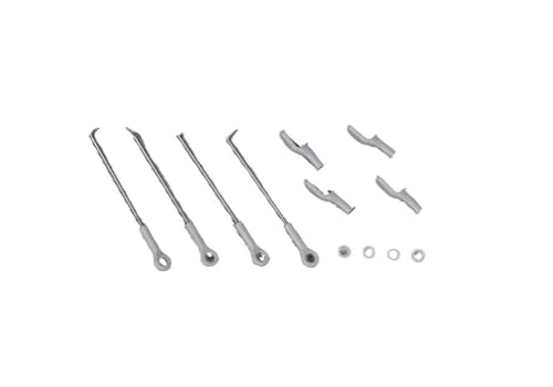 ddHaKX 1100 mm V2 Teileliste Propeller Spinner Cowl Motor Shaft Mount Board Landing Gear ESC RC Flugzeug Modell Flugzeug (Linkage Rods V2) von ddHaKX