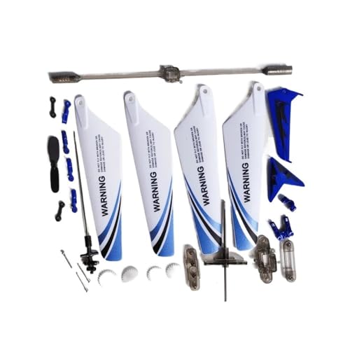 ddHaKX Geeignet für S107G S107 RC Hubschrauber Ersatzteile Hauptblatt Schwanz Propeller Balance Rod Shaft Ersatzgetriebezubehör (gelb) von ddHaKX