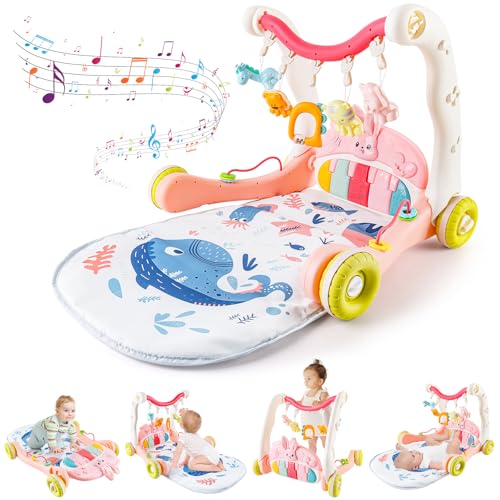 deAO 4-in-1 Piano-Gym Spieldecke, Baby Musik-Spieldecke, Babydecke mit Spielbogen, Pianospieldecke mit 5 Spielelementen, bunten Klaviertasten und Melodien, Bauchzeit Activity Decke für Kind 0-3 Jahre deAO 4-in-1 Piano-Gym Spieldecke, Baby Musik-Spieldecke, Babydecke mit Spielbogen, Pianospieldecke mit 5 Spielelementen, bunten Klaviertasten und Melodien, Bauchzeit Activity Decke für Kind 0-3 Jahre von deAO