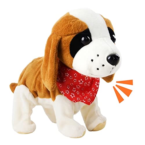 deAO Interactive Hund Spielzeug Kinder, Spielzeug Hund der Läuft und Bellt, Hund Elektrisch Spielzeug mit Funktion Inklusive, Geburtstag, Spielhund für 3 4 5 Jahre Alt von deAO