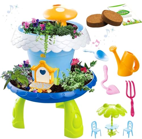 deAO Märchen Gartenhaus Spielset für Kinder, Mit Gras-Samen Blumenerde & Zubehör Kreatives Gartenspielzeug für fantasievolles Spielen deAO Märchen Gartenhaus Spielset für Kinder, Mit Gras-Samen Blumenerde & Zubehör Kreatives Gartenspielzeug für fantasievolles Spielen von deAO