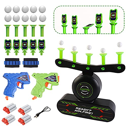 deAO Zielscheibe Elektrisch, Schießspiel Spielzeug Kinder, 2 in 1 Bewegliche & Stationäre Zielscheibe, mit 2 Pistole Spielzeug, Schaumstoffbälle, Armbändern usw. für Kinder ab 5 6 7 8 9 +Jahre Junge deAO Zielscheibe Elektrisch, Schießspiel Spielzeug Kinder, 2 in 1 Bewegliche & Stationäre Zielscheibe, mit 2 Pistole Spielzeug, Schaumstoffbälle, Armbändern usw. für Kinder ab 5 6 7 8 9 +Jahre Junge von deAO