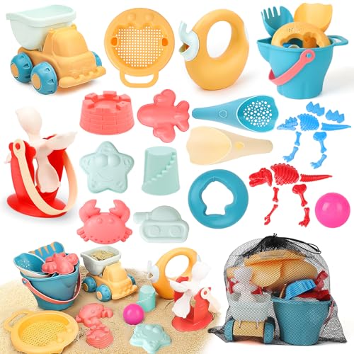 deAO Sandspielzeug Set, 20 Teilig Strandspielzeug Enthält Wasserrad, Strandbuggy, Eimer, Netzbeutel, Sandformen, Sandspielzeug für 1 2 3 Jahr Junge Mädchen, Badespielzeug für den Strand Spielzeug deAO Sandspielzeug Set, 20 Teilig Strandspielzeug Enthält Wasserrad, Strandbuggy, Eimer, Netzbeutel, Sandformen, Sandspielzeug für 1 2 3 Jahr Junge Mädchen, Badespielzeug für den Strand Spielzeug von deAO