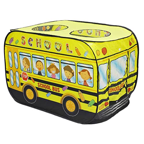 deAO Concept Schulbus Zelt – Spielplatz drinnen und draußen für Kinder von deAO