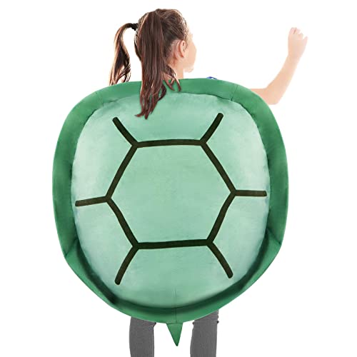 deAO Schildkröte Kostüm für Cosplay-Spiele, Riesen Schildkrötenpanzer Kostüm, Plüschtier Stofftier schildkrötenpanzer Kostüm für Kinder Erwachsene Tier Plüsch (80cm) von deAO