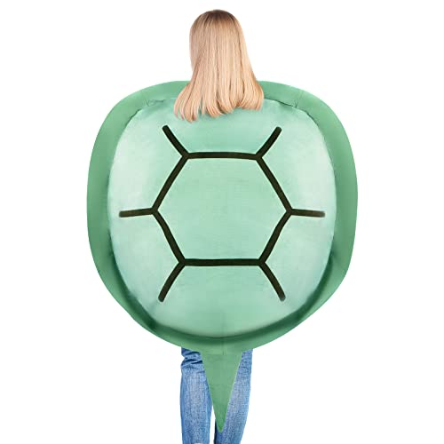 deAO Riesiges Tragbares Schildkrötenkissen (130cm) – Weiches Plüsch-Kuschelkissen für Cosplay, Kinder & Erwachsene, Lustiges Geschenk für Geburtstag, Halloween & Wohnzimmer-Deko (Grün) von deAO