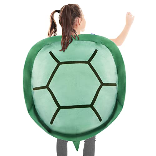 deAO Riesiges Tragbares Schildkrötenkissen (100cm) – Weiches Plüsch-Kuschelkissen für Cosplay, Kinder & Erwachsene, Lustiges Geschenk für Geburtstag, Halloween & Wohnzimmer-Deko (Grün) von deAO