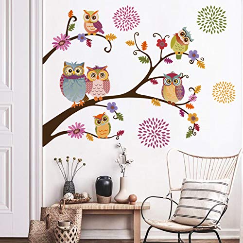 decalmile Wandtattoo Eule Bäume Ast Wandsticker Blumen Wandaufkleber Kinderzimmer Babyzimmer Schlafzimmer Wanddeko decalmile Wandtattoo Eule Bäume Ast Wandsticker Blumen Wandaufkleber Kinderzimmer Babyzimmer Schlafzimmer Wanddeko von decalmile