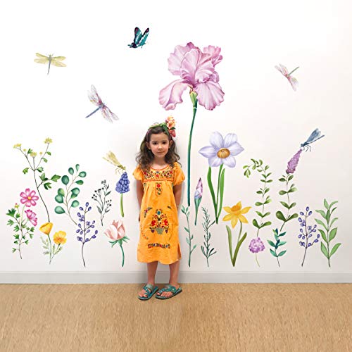 decalmile Wandtattoo Garten Blume Wandaufkleber Narzisse Iris Blume Libelle Wandsticker Schlafzimmer Wohnzimmer TV Wand Wohnkultur Wanddeko decalmile Wandtattoo Garten Blume Wandaufkleber Narzisse Iris Blume Libelle Wandsticker Schlafzimmer Wohnzimmer TV Wand Wohnkultur Wanddeko von decalmile
