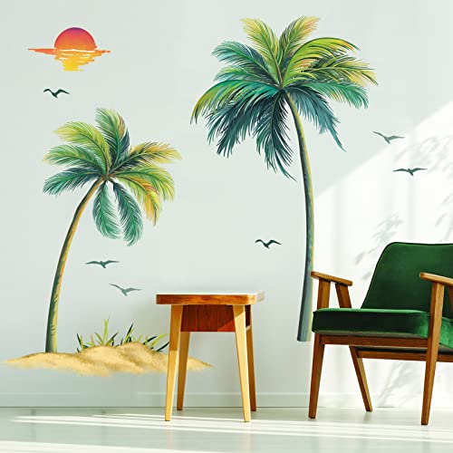 decalmile Wandtattoo Palme Groß Baum Wandaufkleber Tropische Pflanzen Grüne Wandsticker Schlafzimmer Wohnzimmer Flur Wanddeko decalmile Wandtattoo Palme Groß Baum Wandaufkleber Tropische Pflanzen Grüne Wandsticker Schlafzimmer Wohnzimmer Flur Wanddeko von decalmile