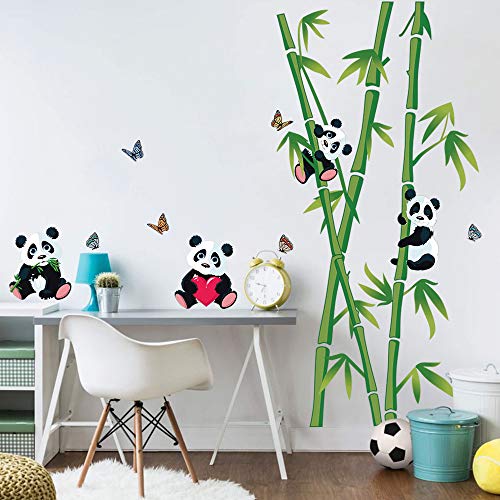 decalmile Wandtattoo Panda Bären und Bambus Wandsticker Kinderzimmer Wandaufkleber Babyzimmer Schlafzimmer Wohnzimmer Wanddeko decalmile Wandtattoo Panda Bären und Bambus Wandsticker Kinderzimmer Wandaufkleber Babyzimmer Schlafzimmer Wohnzimmer Wanddeko von decalmile