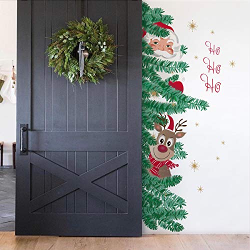 decalmile Weihnachten Fenster Tür Wandtattoo Weihnachtsmann Rentier Wandsticker Fensteraufkleber Zuhause Tür Weihnachtsdekoration decalmile Weihnachten Fenster Tür Wandtattoo Weihnachtsmann Rentier Wandsticker Fensteraufkleber Zuhause Tür Weihnachtsdekoration von decalmile