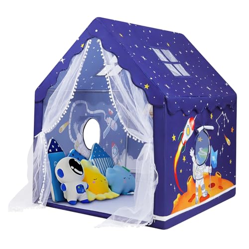 decalsweet Kinderzelt Indoor Spielhaus für Jungen, Kinderspielhaus Große mit Fenstern & Tragetasche, Spielzelt Kinder Indoor und Outdoor für Kinderzimmer Spielzimmer Garten, Weltraum Astronaut decalsweet Kinderzelt Indoor Spielhaus für Jungen, Kinderspielhaus Große mit Fenstern & Tragetasche, Spielzelt Kinder Indoor und Outdoor für Kinderzimmer Spielzimmer Garten, Weltraum Astronaut von decalsweet