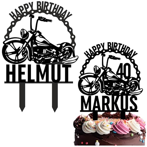 decoresca Personalisierte Kuchendeko Geburtstag mit Name und Alter - Tortenaufsatz Motorrad-Thema - Torten Topper Geburtstag Erhältlich in Acryl & Sperrholz Material decoresca Personalisierte Kuchendeko Geburtstag mit Name und Alter - Tortenaufsatz Motorrad-Thema - Torten Topper Geburtstag Erhältlich in Acryl & Sperrholz Material von decoresca