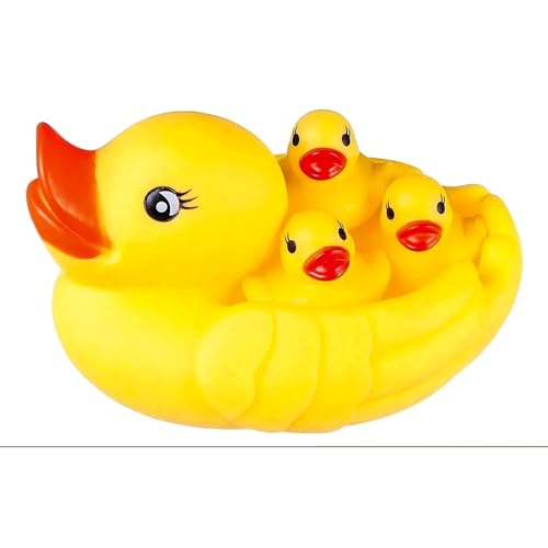 deegbbyi Badespielzeug, Gummi Ducky Badespielzeug, Cute Duck Dusche Bath Toys Set, Klassisches Quietscheentchen für die Badewanne, für die Badewannenspielzeug Kinder und Babys deegbbyi Badespielzeug, Gummi Ducky Badespielzeug, Cute Duck Dusche Bath Toys Set, Klassisches Quietscheentchen für die Badewanne, für die Badewannenspielzeug Kinder und Babys von deegbbyi