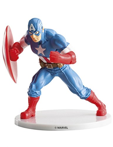 dekora Marvel-Figur, Captain America 347152 Mehrfarbig 8,5 cm von dekora