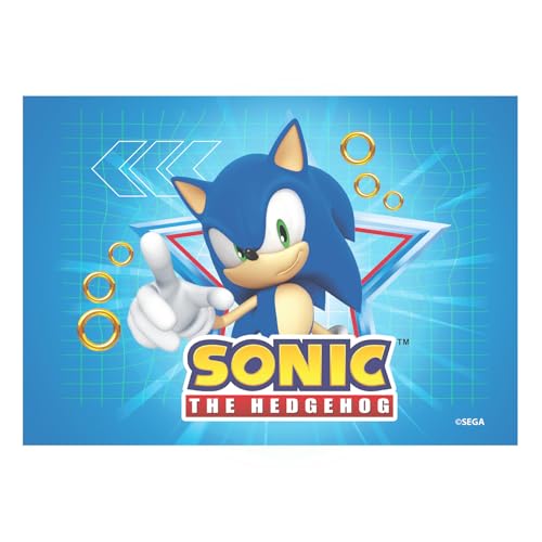 Dekora, Essbare Sonic Tortenaufleger, Sonic Essbare Kuchendekoration für Geburtstag, Sonic-Tortendeko, Kindergeburtstag, Geburtstagsdeko A5 Dekora, Essbare Sonic Tortenaufleger, Sonic Essbare Kuchendekoration für Geburtstag, Sonic-Tortendeko, Kindergeburtstag, Geburtstagsdeko A5 von dekora