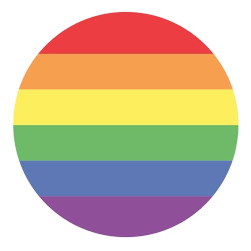 Dekora, LSBTIQ+ Essbare Tortenaufleger, Tortenaufleger Geburtstag, Pride Oblate Tortendeko, Cake Topper aus Esspapier, Glutenfrei, Laktosefrei, Für Vegetarier Geeignet, Rund 20 CM von dekora