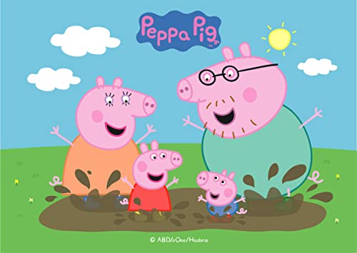 Dekora, Peppa Pig Tortendeko, Essbares Kuchendekoration für Geburtstags,Torte Kindergeburtstag, Geburtstagsdeko A5 Dekora, Peppa Pig Tortendeko, Essbares Kuchendekoration für Geburtstags,Torte Kindergeburtstag, Geburtstagsdeko A5 von dekora