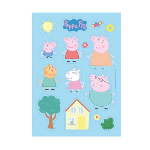 Dekora, Peppa Wutz Essbare Muffinaufleger, Ausgeschnittene Oblate Muffindeko, Kindergeburtstag Esspapier Tortendeko Peppa Wutz Dekora, Peppa Wutz Essbare Muffinaufleger, Ausgeschnittene Oblate Muffindeko, Kindergeburtstag Esspapier Tortendeko Peppa Wutz von dekora