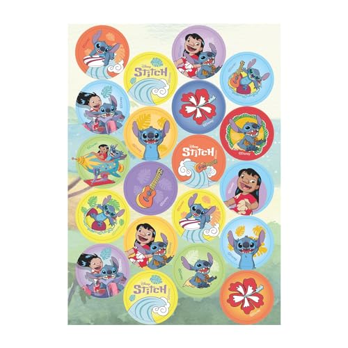 Dekora, Stitch Mini-Oblaten, Essbare Dekorationen für Cupcakes, Muffins und Plätzchen, Rund 3,4 CM Dekora, Stitch Mini-Oblaten, Essbare Dekorationen für Cupcakes, Muffins und Plätzchen, Rund 3,4 CM von dekora