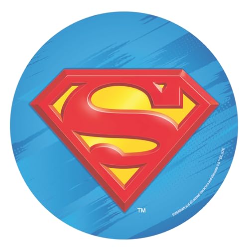Dekora, Superman Tortenaufleger, Essbare Tortendeko für Kindergeburtstag, Superman Logo Esspapier Tortenaufsatz, Rond 20CM Dekora, Superman Tortenaufleger, Essbare Tortendeko für Kindergeburtstag, Superman Logo Esspapier Tortenaufsatz, Rond 20CM von dekora