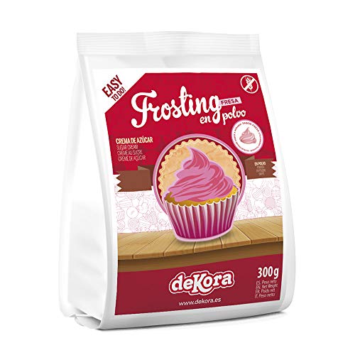 Dekora 230046 Frosting Pulver Erdbeercreme für Die Dekoration von Torten, Kuchen oder Cupcakes Dekora 230046 Frosting Pulver Erdbeercreme für Die Dekoration von Torten, Kuchen oder Cupcakes von dekora