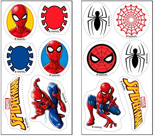 Dekora - 231358 Zuckerfreies Spiderman Esspapier für Geburtstagskuchen, Torten, Cupcakes und Muffins von dekora