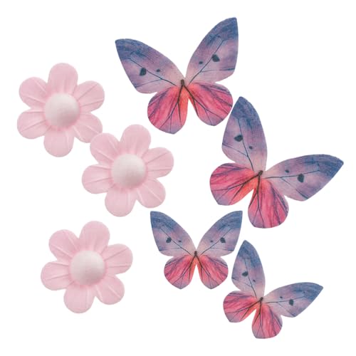 Dekora - Cupcake und Tortendeko Essbar Kit - Essbare Blumen und Schmetterlinge für Torte - Aus Esspapier, Glutenfrei, Zuckerfrei und Laktosefrei - 9 Stück Dekora - Cupcake und Tortendeko Essbar Kit - Essbare Blumen und Schmetterlinge für Torte - Aus Esspapier, Glutenfrei, Zuckerfrei und Laktosefrei - 9 Stück von dekora