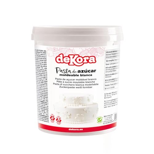 Dekora - Fondant Zuckerpaste Kuvertüre zur Tortenverzierung - 1 kg Dekora - Fondant Zuckerpaste Kuvertüre zur Tortenverzierung - 1 kg von dekora