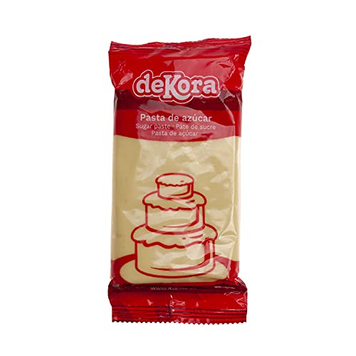 Dekora - Kuchendeko Fondant Gelb - Tortenfondant Zuckerpaste für Torten und Cupcakes - Rollfondant für die Herstellung aller Arten von Dekorationen - Einfaches Formen - 250 g Dekora - Kuchendeko Fondant Gelb - Tortenfondant Zuckerpaste für Torten und Cupcakes - Rollfondant für die Herstellung aller Arten von Dekorationen - Einfaches Formen - 250 g von dekora