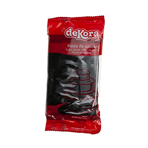 dekora - Kuchendeko Fondant Schwarz - Tortenfondant Zuckerpaste für Torten und Cupcakes - Rollfondant für die Herstellung aller Arten von Dekorationen - Einfaches Formen - 250 g dekora - Kuchendeko Fondant Schwarz - Tortenfondant Zuckerpaste für Torten und Cupcakes - Rollfondant für die Herstellung aller Arten von Dekorationen - Einfaches Formen - 250 g von dekora