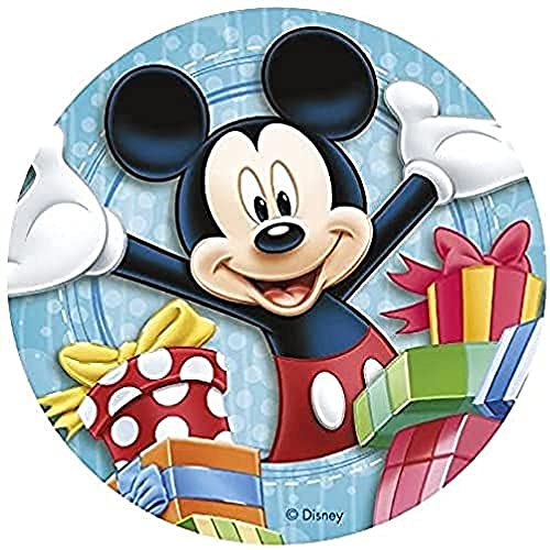 Dekora 231272 Disney Mickey Mouse Tortenaufleger aus Esspapier, 20 cm von dekora