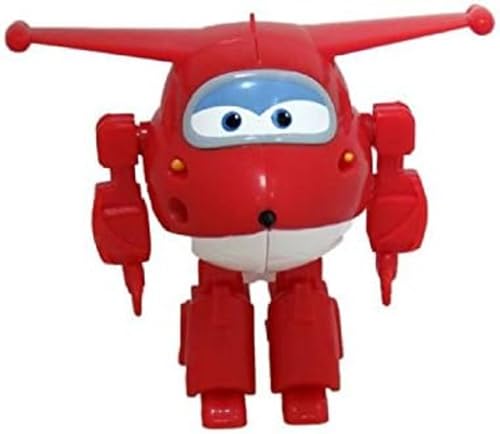 dekora 347141 Jett Tortendeko Cake Topper Deko Geburtstag Super Wings Figur Torten Zubehör aus PVC, Mehrfarbig, 7 cm von dekora