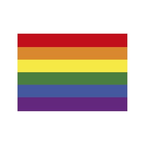 dekora – Essbare Oblate LGTB- Flagge – Zuckerdekor A5 (14,8 x 21 cm) – Kuchendekoration – Glutenfrei, ohne Zuckerzusatz, vegetarisch – Ideal für Feiern und Feste von dekora