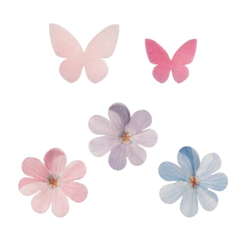 dekora Set aus Essbare Blumen und Schmetterlinge für Torte und Cupcakes, ohne Zucker, glutenfrei, laktosefrei, 8 Stück, Essbare Tortendeko für Hochzeit, Geburtstag und Gender-Reveal dekora Set aus Essbare Blumen und Schmetterlinge für Torte und Cupcakes, ohne Zucker, glutenfrei, laktosefrei, 8 Stück, Essbare Tortendeko für Hochzeit, Geburtstag und Gender-Reveal von dekora