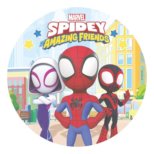 dekora - Tortendeko für Kindergeburtstage - Essbarer Tortenaufleger Spidey 20 cm Diameter - Cake Topper aus Esspapier - Glutenfrei, Laktosefrei, Ohne Zuckerzusatz - Für Vegetarier Geeignet dekora - Tortendeko für Kindergeburtstage - Essbarer Tortenaufleger Spidey 20 cm Diameter - Cake Topper aus Esspapier - Glutenfrei, Laktosefrei, Ohne Zuckerzusatz - Für Vegetarier Geeignet von dekora