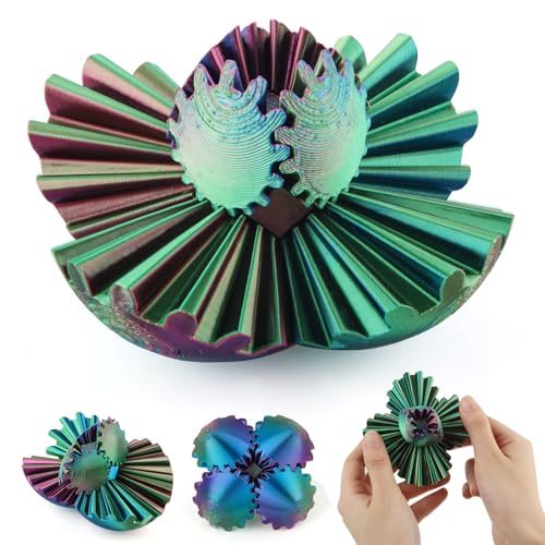 dellyy Gear Ball 3D gedrucktes, zahnrad Kugel, 3D gedrucktes Fidget Spielzeug, metallkugeln 3D Spielzeug, drehbare zahnradkugel, Stressreduzierendes Schreibtischspielzeug für Erwachsene und Kinder dellyy Gear Ball 3D gedrucktes, zahnrad Kugel, 3D gedrucktes Fidget Spielzeug, metallkugeln 3D Spielzeug, drehbare zahnradkugel, Stressreduzierendes Schreibtischspielzeug für Erwachsene und Kinder von dellyy